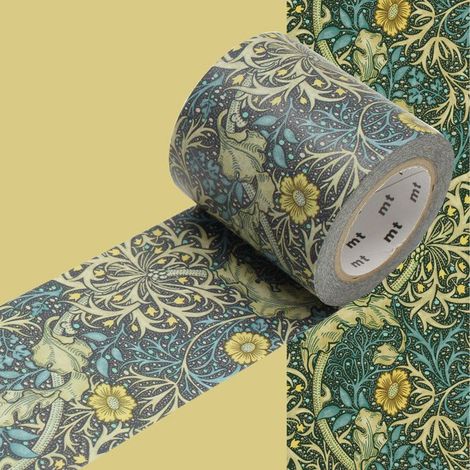 Ruban adhésif MT William Morris 5 cm algues (1/2)