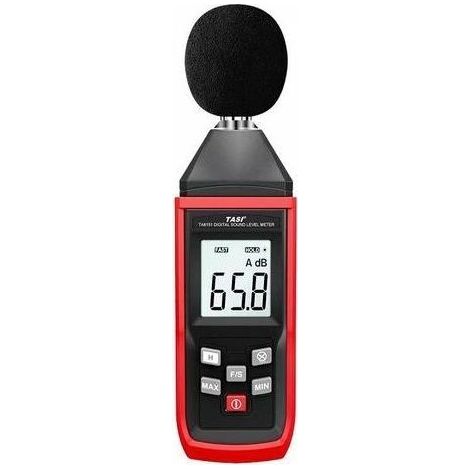 Digitales Schallpegelmessgerät 30-130dB Dezibelmesser Geräuschrekorder Digitaler Geräuschdetektor Audio-Diagnosetool, 1 Stück (1/5)