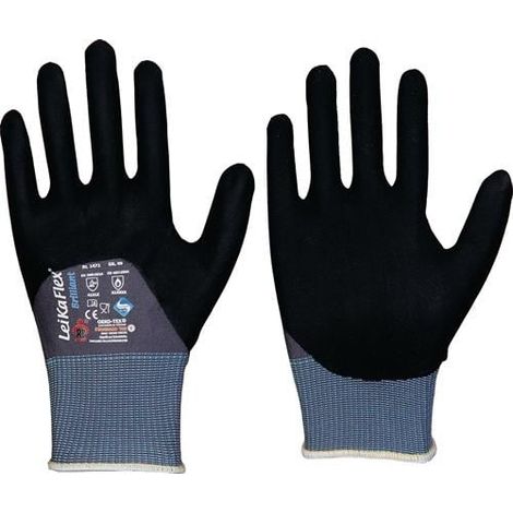 LEIPOLD  Guantes  LeikaFlex  Brilliant  gris  /  negro  EPI  II  Talla  11  -  1472-11 (1/2)