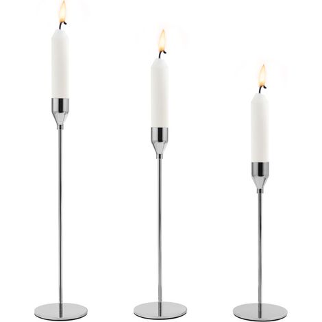 SWANEW 3 pezzi di stile europeo portacandele Candelabro decorazione da tavolo per San Valentino matrimonio (1/5)