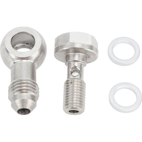 Bullone banjo M8x1.0 AN4 con rondelle in acciaio inox, elevata capacità di carico per vari sistemi idraulici