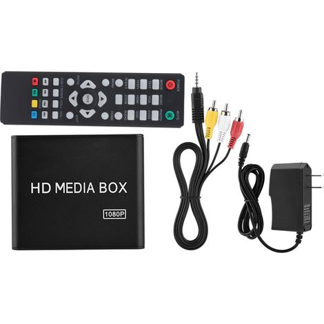 Lecteur multimédia stéréo surround 1080P sortie AV/YPrPb/HDMI - prise américaine (1/5)