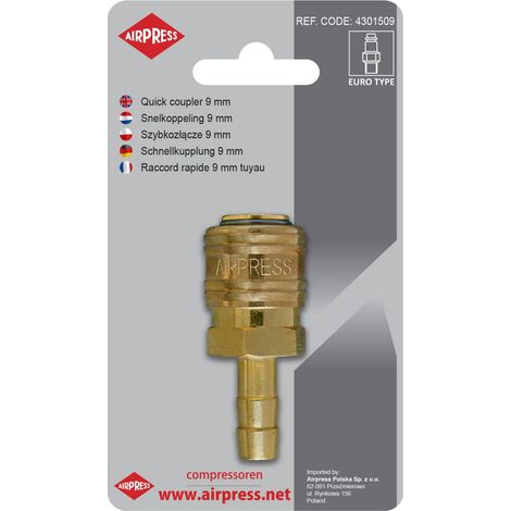 Connettore rapido con uscita per tubo flessibile da 9 mm - AP 4301509
