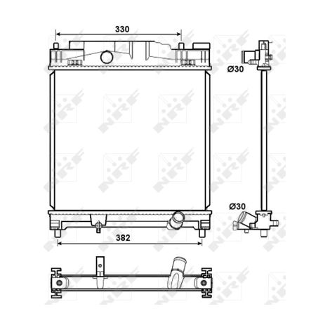 Radiateur, refroidissement du moteur NRF 53072 ASTON MARTIN 1640040220