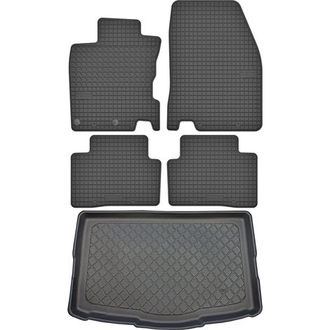 Ensemble de tapis de sol en caoutchouc pour Nissan Qashqai II J11 Crossover (02.2014-2021) + tapis de coffre (1/5)