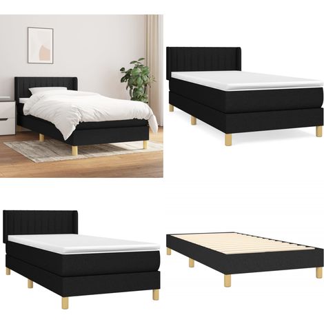 Boxspringbett mit Matratze Schwarz 80x200 cm Stoff - Boxspringbett - Boxspringbetten - Home & Living (1/5)