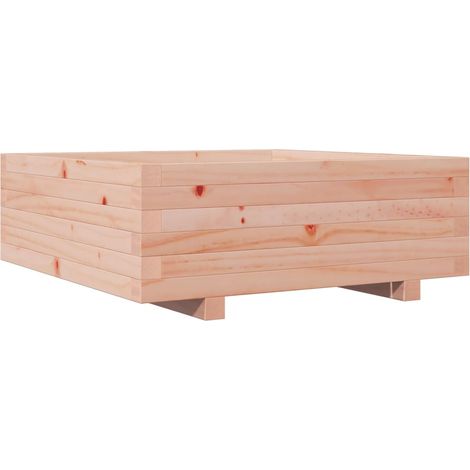 vidaXL Jardinière 70x70x26,5 cm bois massif douglas (1/5)
