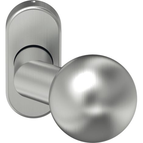 Knopfdrückerlochteil K 160 - auf Rosette, VK: 8 mm, Edst. rostfrei