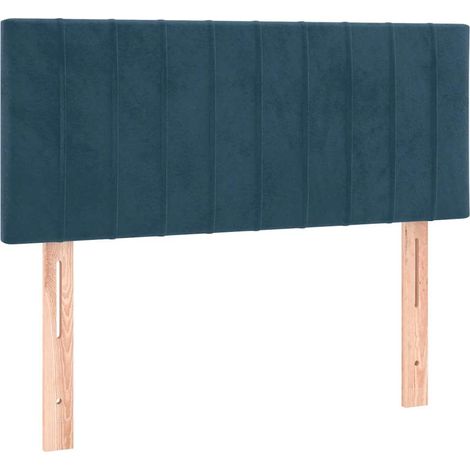 Tête de lit Résistante et économique, Panneau de lit, Bleu foncé 90x5x78/88 cm Velours OIB4693E (1/5)