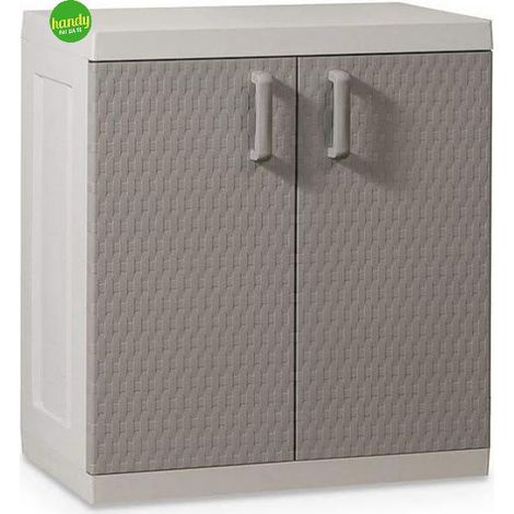 Armadio rattane Mega basso Toomax grigio chiaro/tortora (1/3)