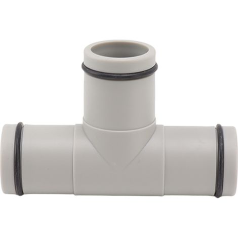 Vanne à piston en forme de T pour tuyau d'arrosage, vanne à piston double en plastique de 1,25 pouce pour piscine hors sol (1/5)