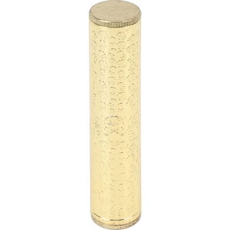 Tube métallique en alliage de zinc étanche à l'eau et à l'air, idéal pour le camping et les voyages (couleur or). (1/5)
