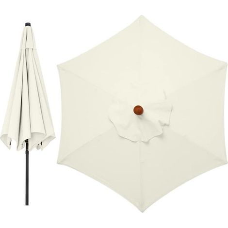 Ersatz Sonnenschirmhülle Größe 3 Meter, 8 Streben Ersatzhülle für Garten Sonnenschirme UV Schutz Wasserdichte Ersatz Sonnenschirmhülle für Garten (1/5)