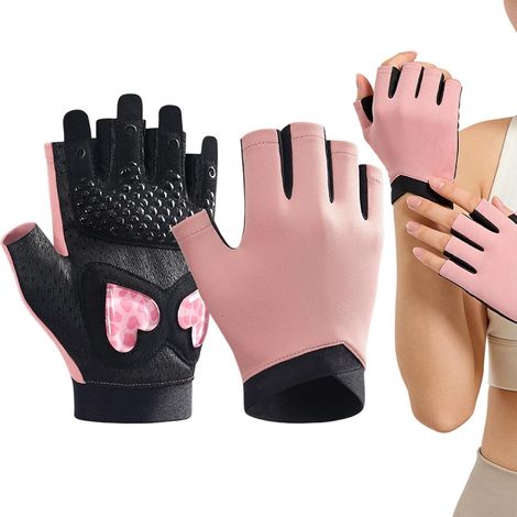 Guanti da ciclismo per donna, sport, fitness, yoga, canottaggio, arrampicata, sedia a rotelle (1/5)