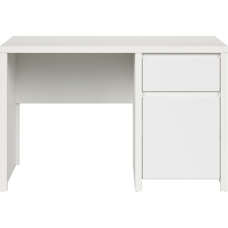 Scrivania 1 anta 1 cassetto Soren bianco opaco 77cm