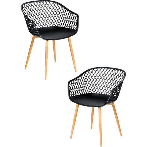 Packs Sillas Comedor - Pack 2 Sillas Ive - Negro (1/5)