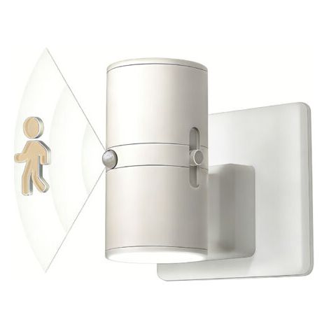 Veilleuse avec détecteur de mouvement, 1 pièce, pour prise, blanc chaud, 3000 K, luminosité réglable 0-100 lm, intensité variable, pour intérieur, pour couloir, chambre, escalier, couloir