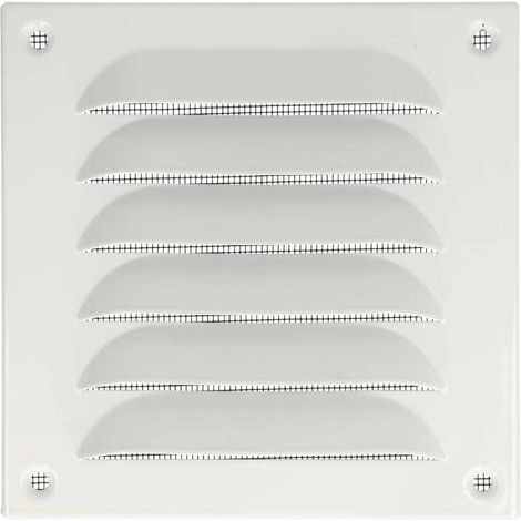 Grille d'intempéries Upmann aluminium blanc 430x440 mm