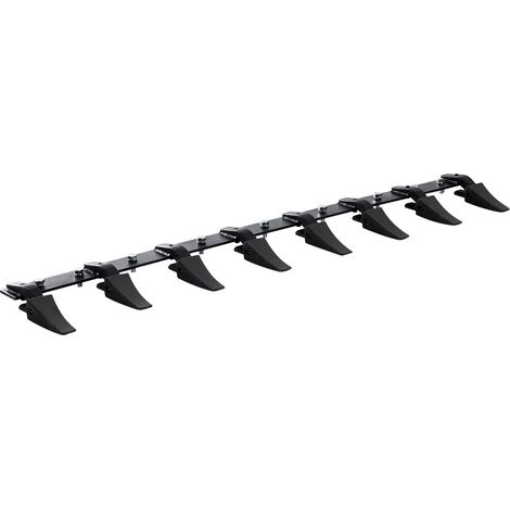 Barre à dents de godet de tracteur, 66'', barre à 8 dents pour chargeur, tracteur compact, capacité de charge 2 000 kg, boulonnée, pour une excavation efficace du sol et une protection du godet (1/5)