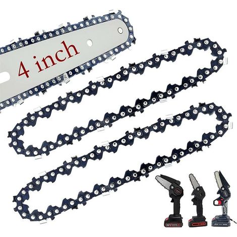 2er-Pack 4-Zoll-Mini-Kettensägenketten, Ersatzketten