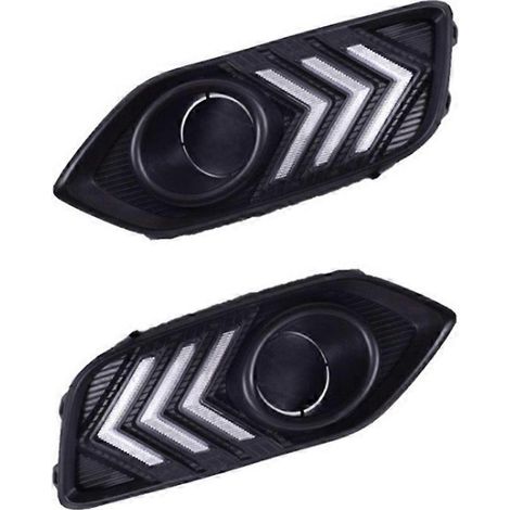 Lot de 2 feux de jour à LED pour Honda Vezel HRV 2018-2020, avec clignotants jaunes. (1/5)