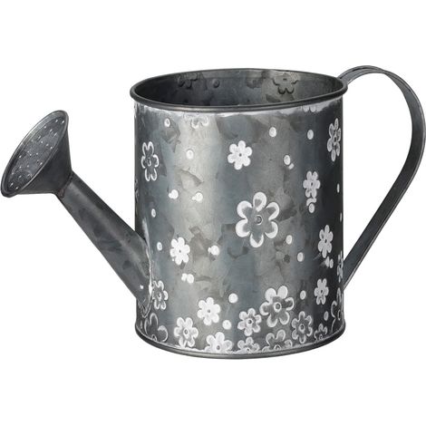 MACETERO REGADERA ZINC DECO 27x13 CM