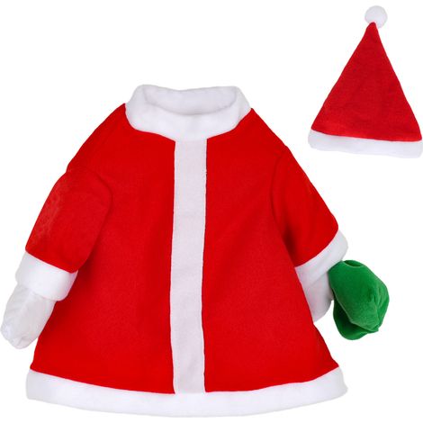 Traje de ganso navideño (disfraz de Papá Noel) para decoración de ganso de 23 pulgadas (para jardín o porche) (1/4)