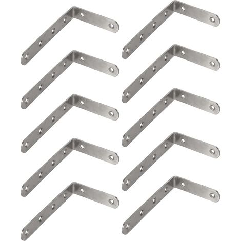Équerre d angle en acier inoxydable pour étagère lot de 10 (1/5)