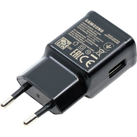 Samsung 15 Watt Schnellladegerät EP-TA200NBEGWW Schwarz Nur Adapter Blister