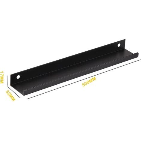 5 tiradores para armarios, tiradores para muebles, cajones, armarios y alacenas de cocina, longitud total 500 mm. (1/4)
