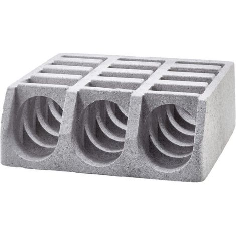 Mottez – Range bouteilles 3 places jusqu'à 95 mm – En polystyrène – Dimensions 30 x 34 x 13 cm – Poids léger 0,100 kg