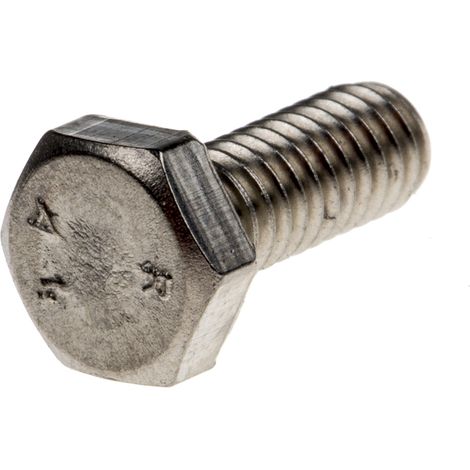 Vis à tête hexagonale, Acier Inoxydable A4 316 Brut, M4 x 10mm ( Prix pour Sachet de 100 )