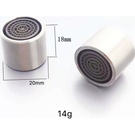 2-teiliger Messing-Wasserhahn-Luftsprudler, verstellbarer Wasserauslasswinkel, herausnehmbarer Reinigungsfilter, Wassersparfunktion für den Wasserhahn, 2 Sprudelwassermodi, für Bad und Küche (1/5)