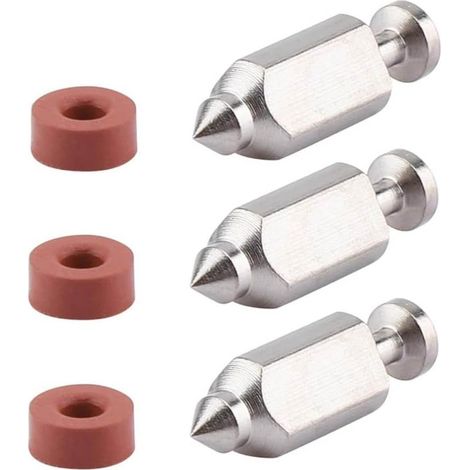 HOXILEELEO - Kit de siège d'aiguille de pointeau de carburateur 398188 (remplace les références 281144, 398183 et 490937) (1/3)