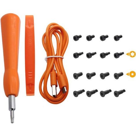 Kit de démontage pour sonnettes connectées, tournevis, outils à main, câble de chargement. (1/2)
