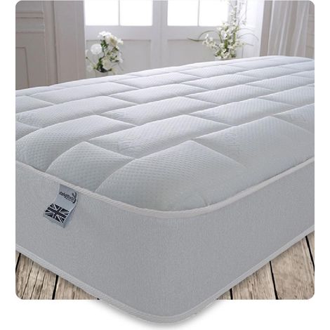Starlight Beds – Double Mattress. 7.5 Inch Deep Sprung Double Foam Free Mattress Finished with a Luxurious Soft Cool Touch Top Panel and White Border (4ft6 Double Mattress 135cm x 190cm) (1/3)
