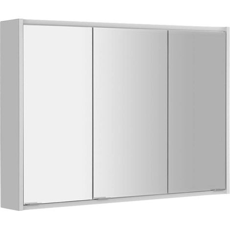Sapho Batu - Mobiletto con specchio 100x78x15 cm, con illuminazione LED, bianco 1141130