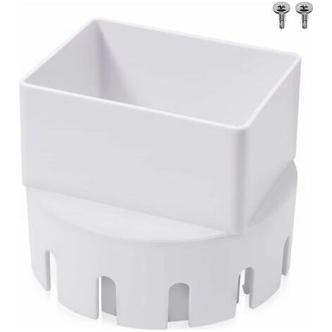 Ahlsen Fallrohr-Adapter, Fallrohr-Adapter aus Kunststoff für Dachrinnen-Fallrohr (geeignet für 7,6 x 10,2 cm Abfluss) (1/5)