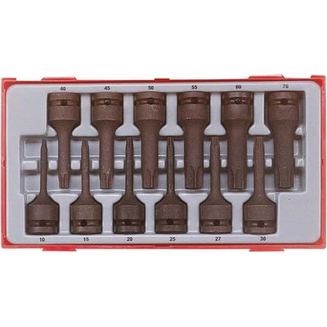 Juego vasos de impacto, 1/2  TENGTOOLS TT9212TX 12 piezas 128130101