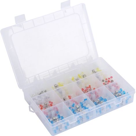200 cosses bout à bout, joints d'étanchéité à souder, connecteurs thermorétractables, polyoléfine, connecteur soudé transparent (1/5)