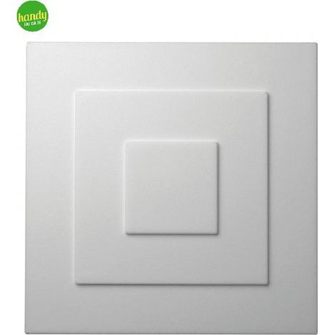 Rosone Europarati yvone bianco 32 x 32 x 2 cm