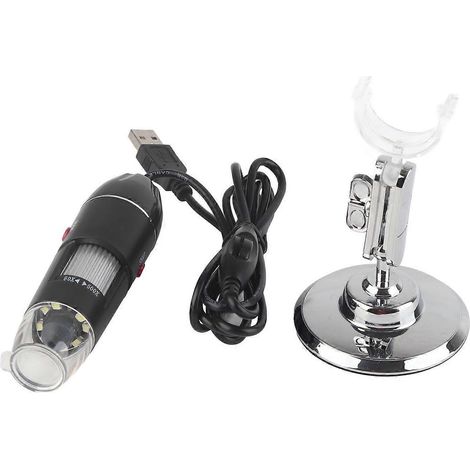 LED-Mikroskop 50x/500x, 0,3 MP, USB-Vergrößerung für Computer mit Halterung