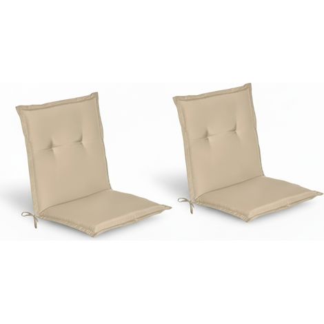 2er Set Niederlehner Auflage Gartenstuhl Loft NL 100x50x6cm Natur