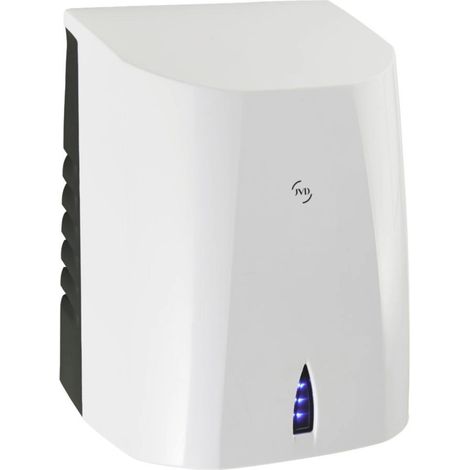 JVD – Sèche-mains automatique Sup'Air blanc – Séchage ultra-rapide 10-15s – Faible consommation 600W – Débit d'air 130m³/h