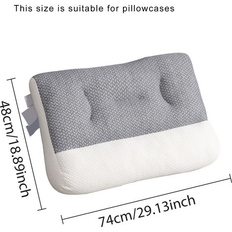 Oreiller cylindrique blanc anti-adhérent en fibres de soja pour le soutien de la nuque (1/5)