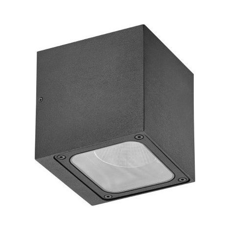 Applique murale exterieur LED 10W gris anthracite carré 120x120x120mm 3000K 700lm 230V IK10 IP65 NESTOR (1/3)