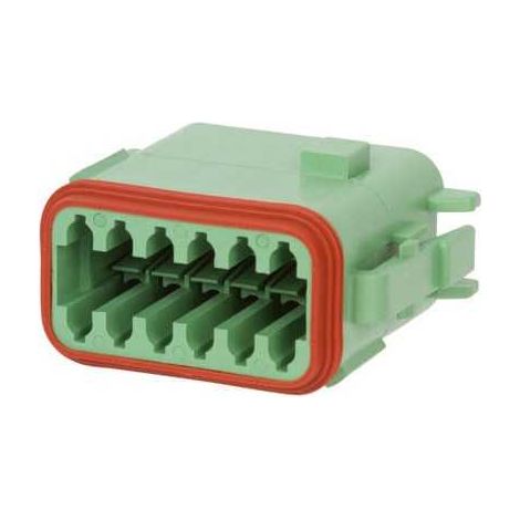 Connettore Serie DT Maschio 12 Vie P012 Verde