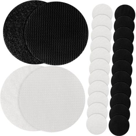 40 patins antidérapants autocollants de 8 cm – Empêchent les tapis, les coussins de canapé et les paillassons de glisser. Durables et polyvalents. (1/5)
