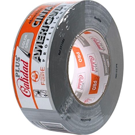 Ruban Toilé Extra-Résistant 48mm x 50m x 0,2mm Gris pour Emballage, Cartons de Déménagement, Réparations. Ruban adhésif pour Fermetures Sûres, Solides et Résistantes (01 Rouleau Gris) (1/5)
