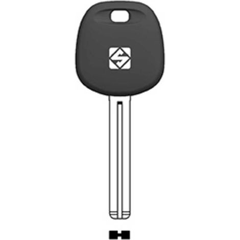 2 x SILCA KIA7BTE CHIAVE TRANSPONDER VUOTA OTTONE